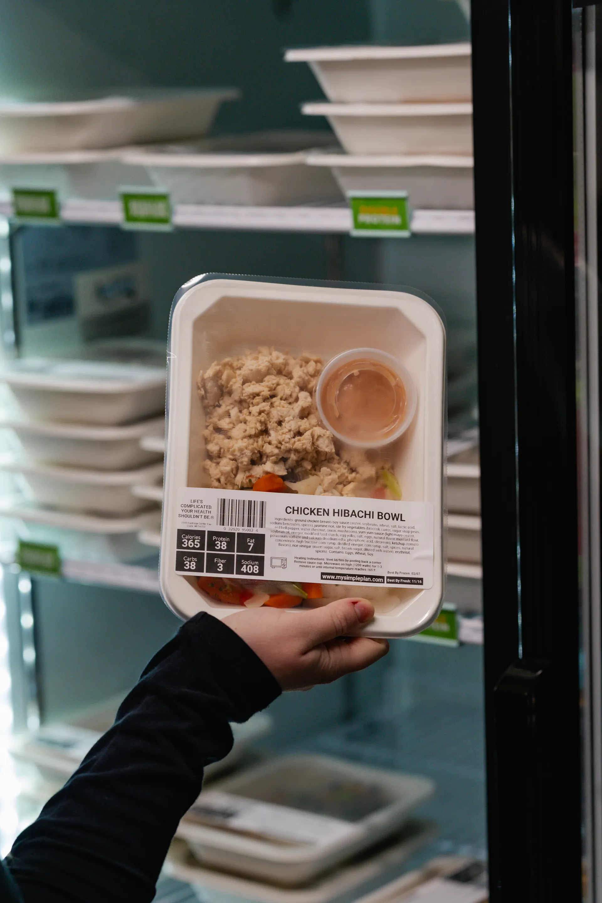 Chicken hibachi bowl with nutrition info